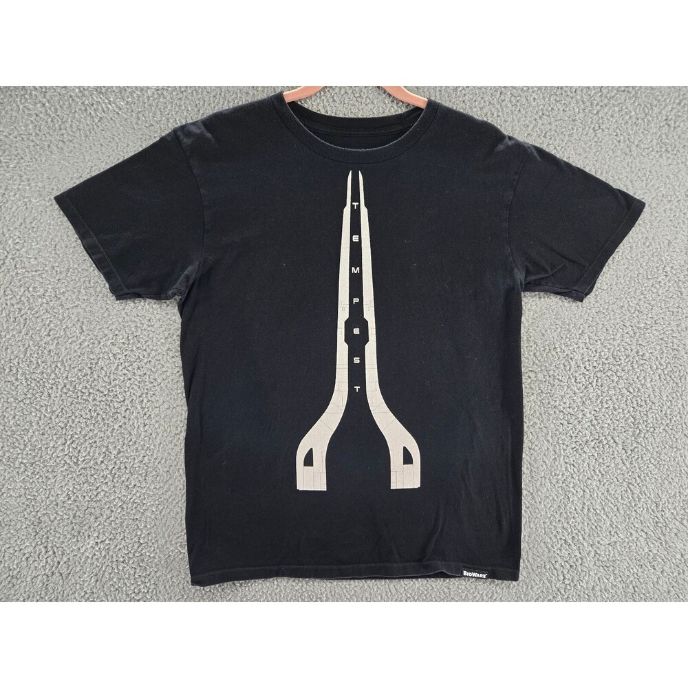 Mass Effect Shirt Mens Medium Andromeda Tempest Ship Logo Bioware Black Tee
